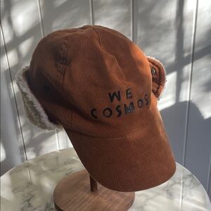 Bobo Choses Kids Brown Corduroy and Cream Fleece Hat